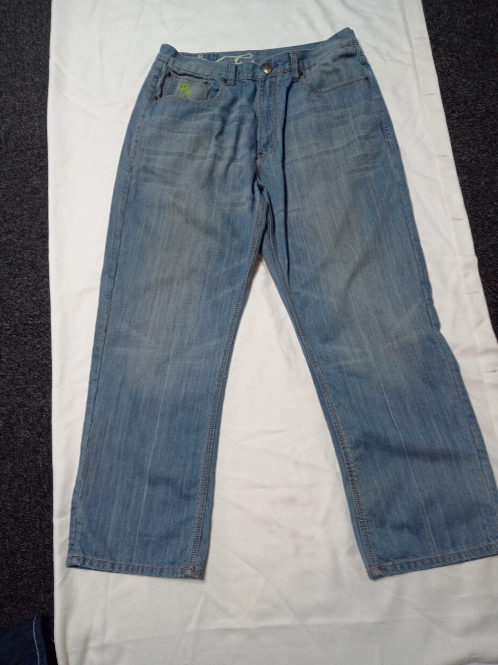Eight 732 Y2k Men's Light Blue Classic Baggy Jeans